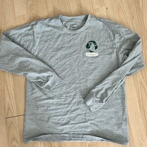 Grey Adidas Long Sleeve Graphic Tee